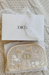 Dior butterfly mesh pouch