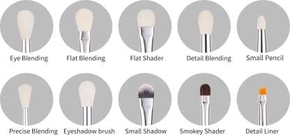 BEILI 20 Pcs Super Soft Makeup Brush Sets - Black