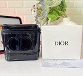 Dior Beauty Black Top Handle pouch bag