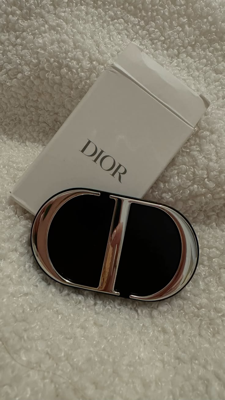 Dior Compact Mirror Designer Travel Makeup Mirror with Iconic CD Logo