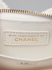 CHANEL Beaute VIP Gift Snow White Bow Chain Crossbody Card Pouch