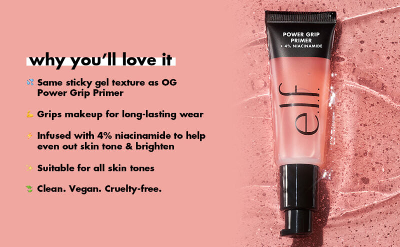 ELF Power Grip Primer+4% Niacinamide (Net Wt.24ml)