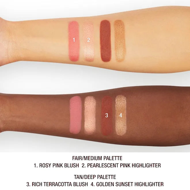 Charlotte Tilbury Hollyeood Blush & Glow Palette - fair.Medium