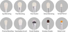BEILI 20 Pcs Super Soft Makeup Brush Sets - Black