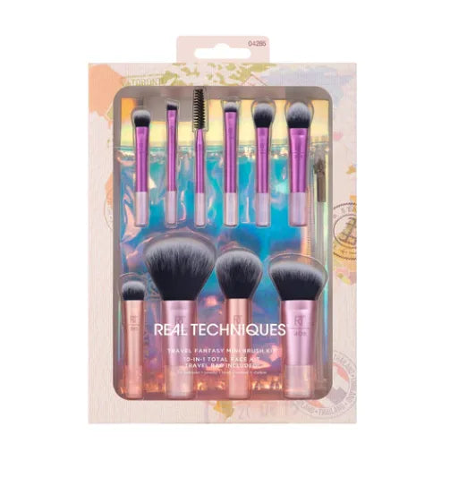 Real Techniques Makeup Brush Travel Fantasy Mini Brush 10 Pcs Set