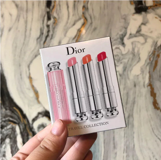 Dior Addict lip glow Backstage Pros Travel Collection TRIO ( 001 , 004 , 012 )