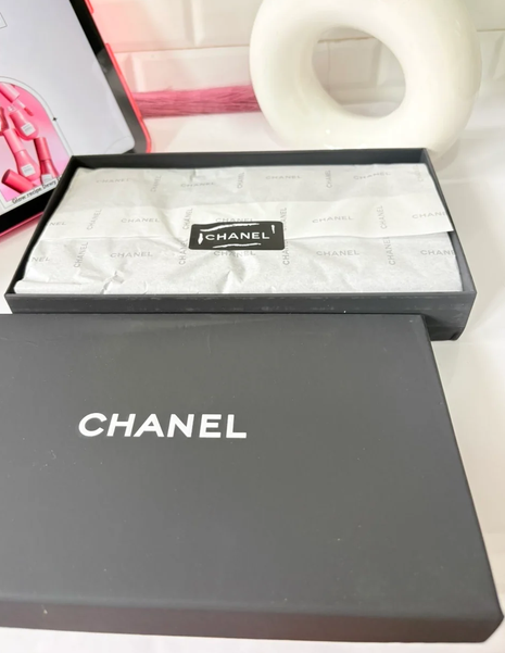 Chanel VIP Black Quilted Velvet Pouch
