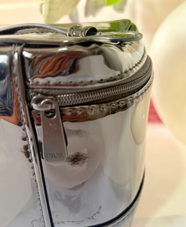 Dior Beauty Black Top Handle pouch bag