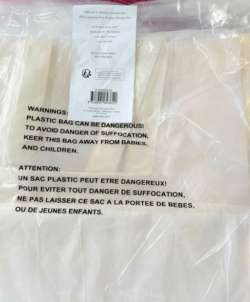 Dior mesh tote bag