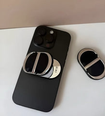 Dior Compact Mirror Designer Travel Makeup Mirror with Iconic CD Logo