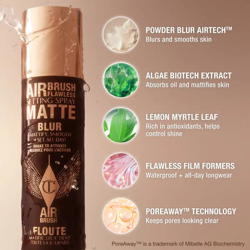 Charlotte Tilbury Airbrush Matte Blur Setting Spray – (100ml)