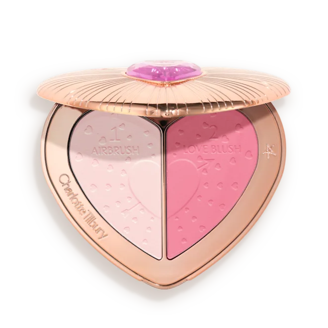 Charlotte Tilbury airbrush pillow talk flawless powder blush